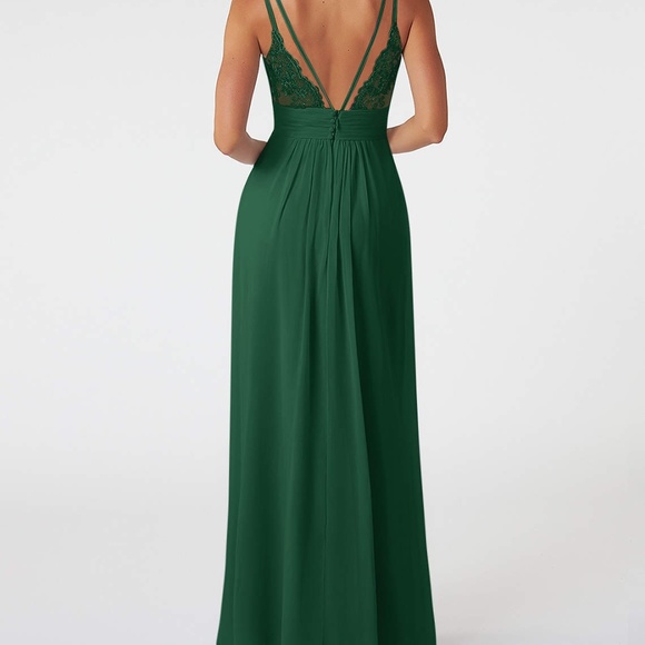 Azazie Green Bridesmaid Dress - Picture 3 of 6